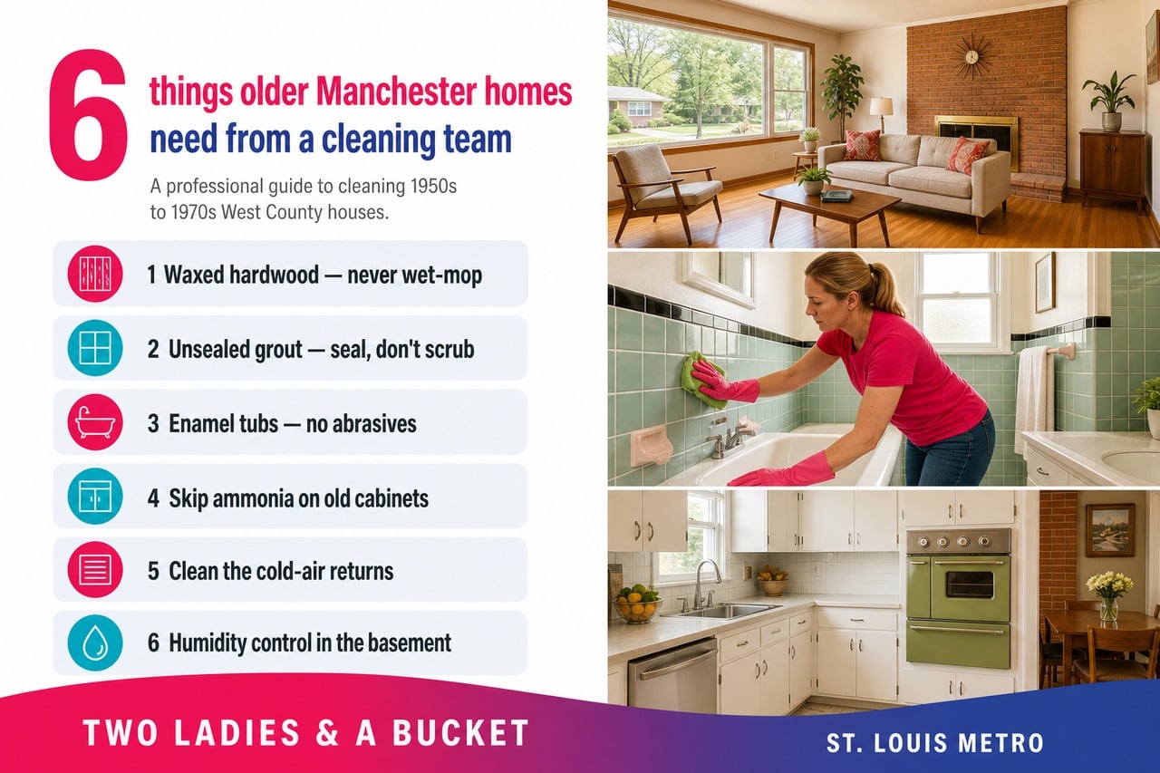 6 things older Manchester homes need from a cleaning team - Two Ladies & A Bucket